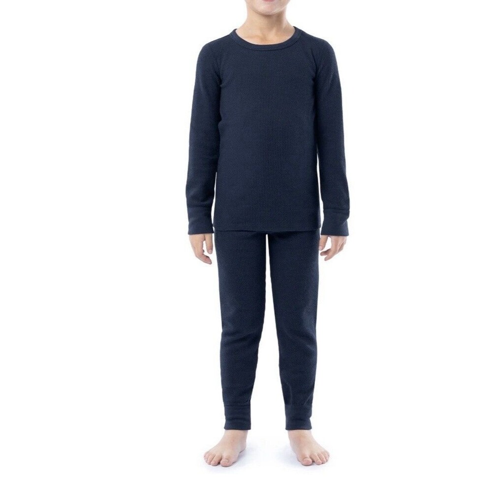 NEW Athletic Works Boys Thermal Underwear Base Layer Set Blue Size XXL 18